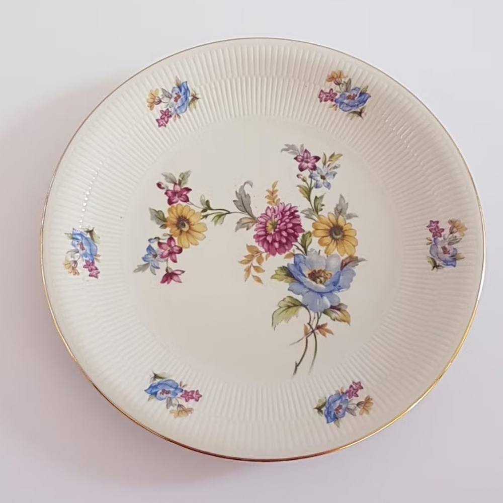 Schumann Bavaria Vintage Porcelain Floral Dessert Plate Set of 6